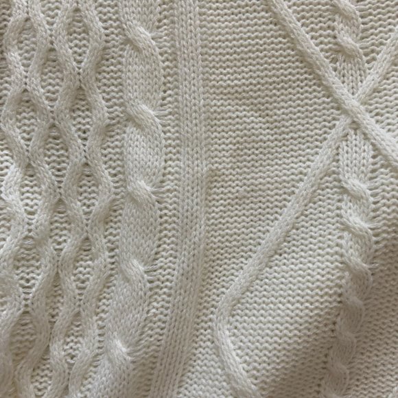 (NEVER WORN) Letter Patched Knit Pattern Sweater - Picture 5 of 7